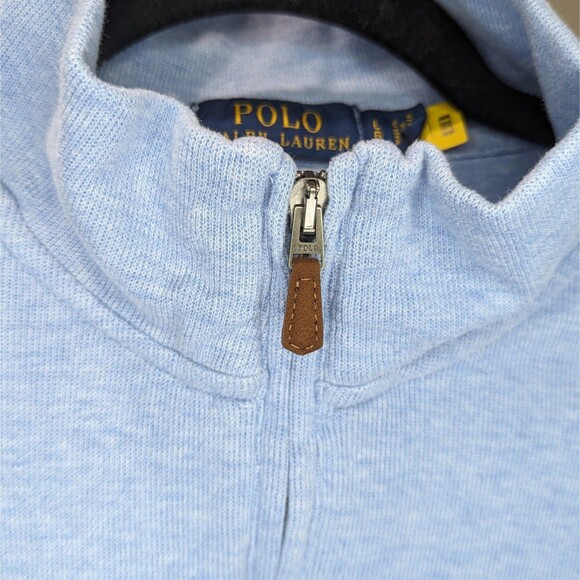 POLO RALPH LAUREN Men's Classic Estate-Rib Quarter-Zip Pullover Sweater | Large - Picture 6 of 6